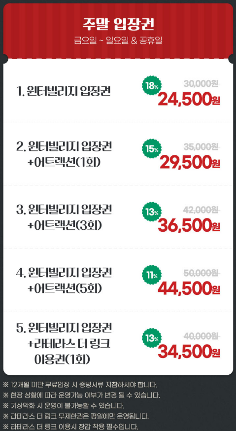 여수 크리스마스 빌리지 입장권 가격·예매 방법 총정리