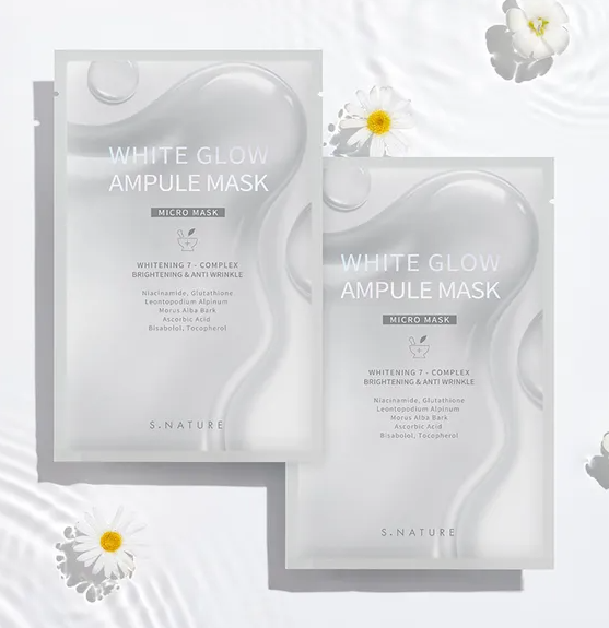 S-NATURE White Glow Ampoule Mask